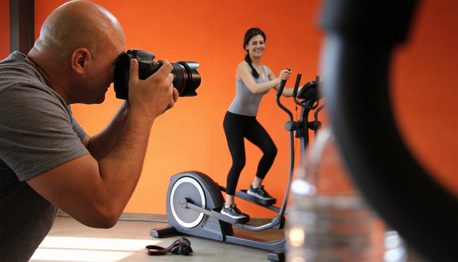 Advertising Photo Session of Gym